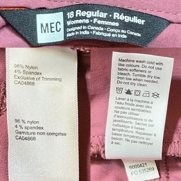 NWT MEC Mountain Equipment Co-Op Terrena High Rise Cargo Pants  Woment Size 18 - Picture 11 of 11